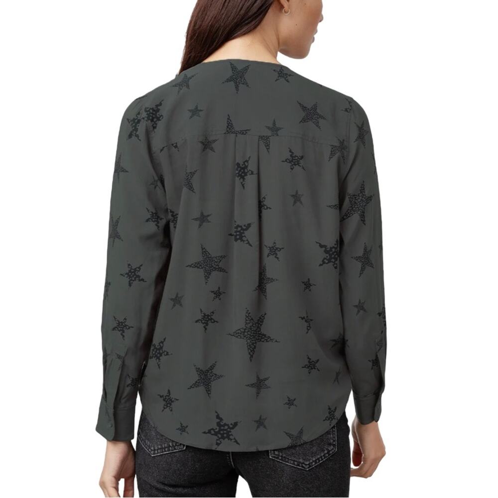 Nwot Rails Hillary Charcoal Cheetah Stars Print L… - image 2